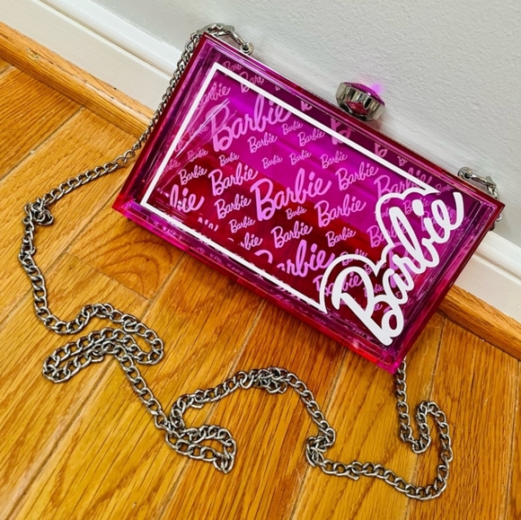 NWT Pink Classic Barbie Box Crossbody Bag - Picture 8 of 11